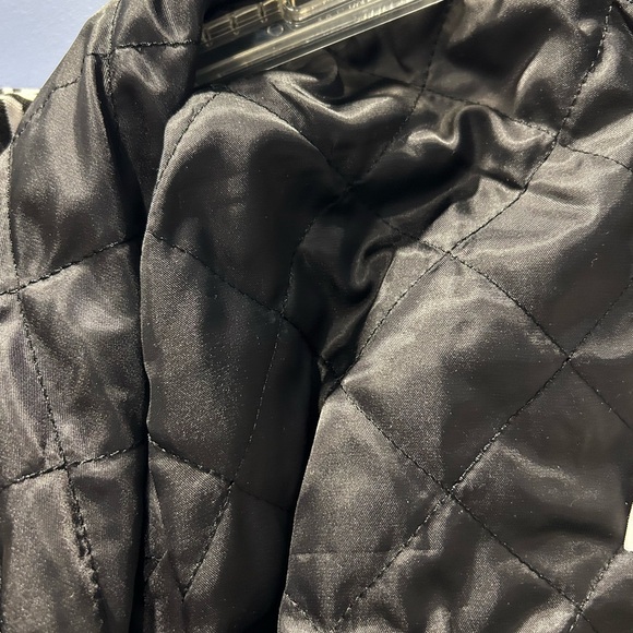 Avec Les Filles Black & White Geometric Bomber Jacket - Picture 7 of 7